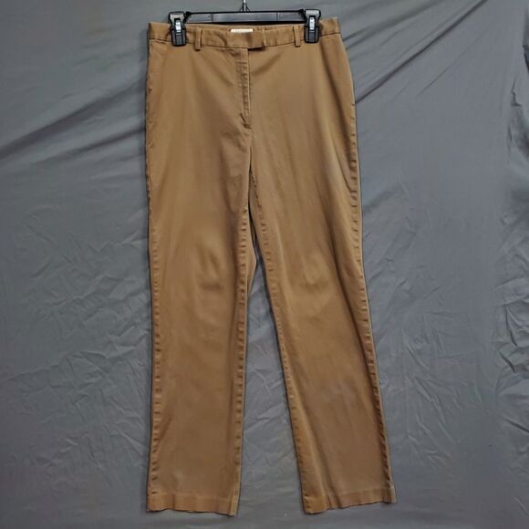 Brooks Brothers Pants - Brooks Womens Stretch Pants Size 10 Brown Straight Leg